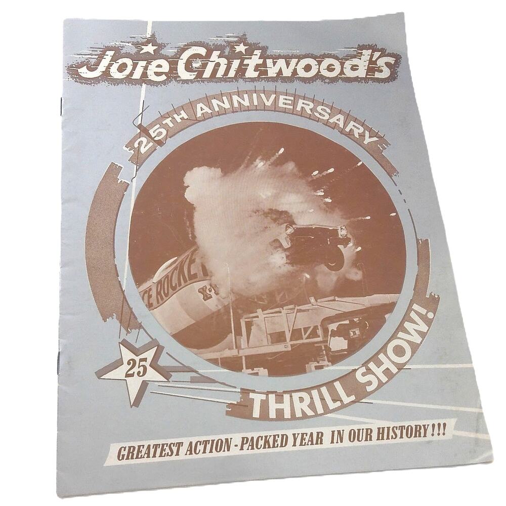Vintage 1968 Joie Chitwood 25th Anniversary Thrill Show Program Collector